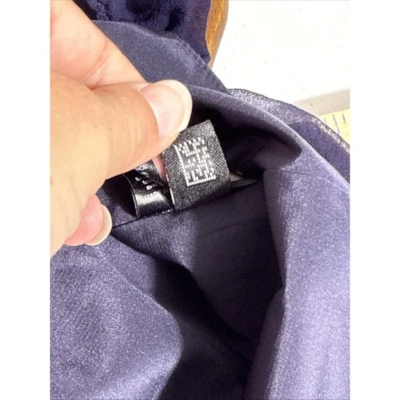 Ted Baker Dress Womens Size 1 Strapless Sleeveless Zip 100% Silk‎ Pleats - Picture 13 of 16